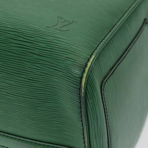 LOUIS VUITTON Epi Keepall 45 Boston Bag Green M42974 LV Auth 85192 - Picture 9 of 16